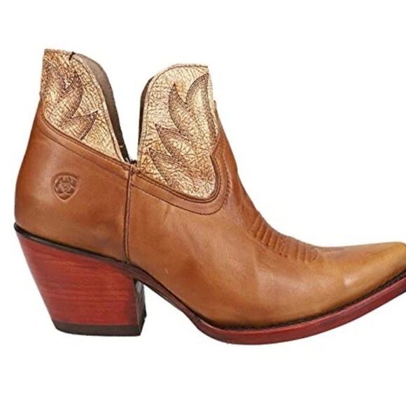 ARIAT Hazel Western Boot WOMENS 7.5B 38 Booties Heels Cowboy - Picture 1 of 7